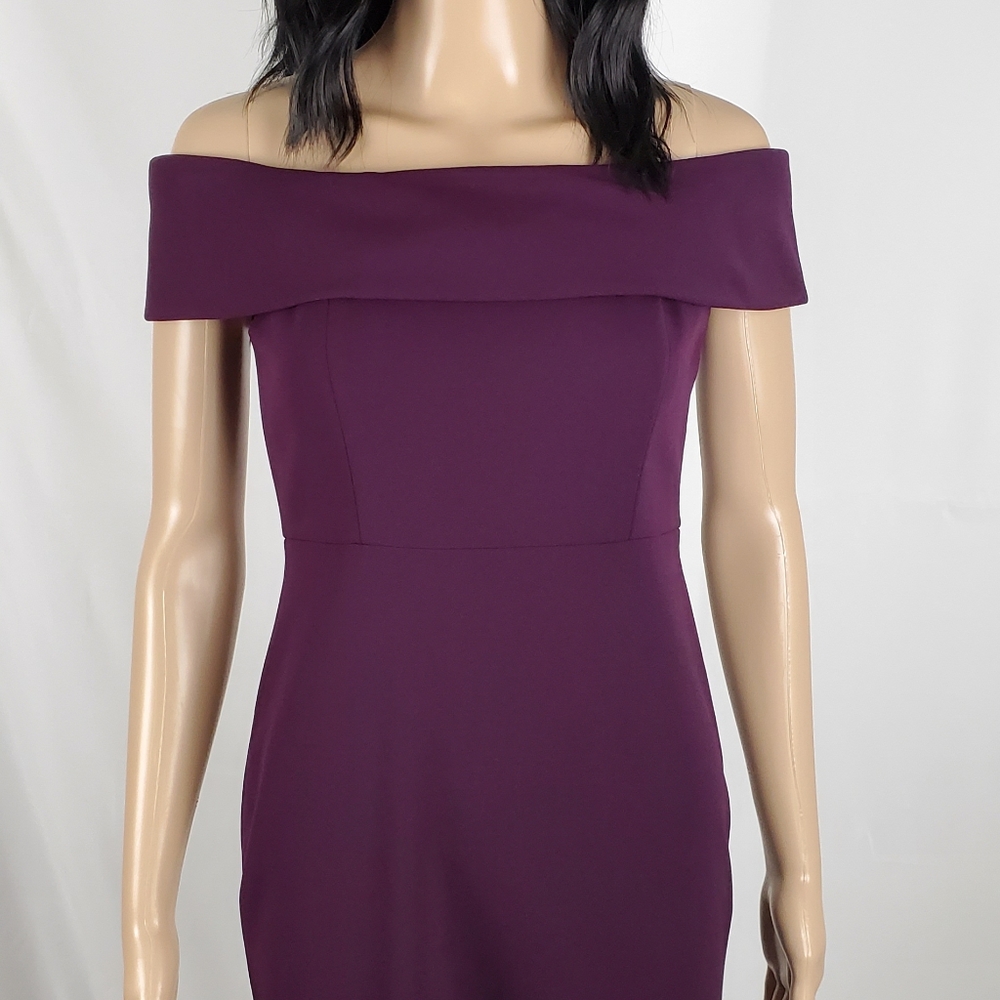 Calvin Klein Off-the-Shoulder Sheath dress size 2p - Picture 5 of 8